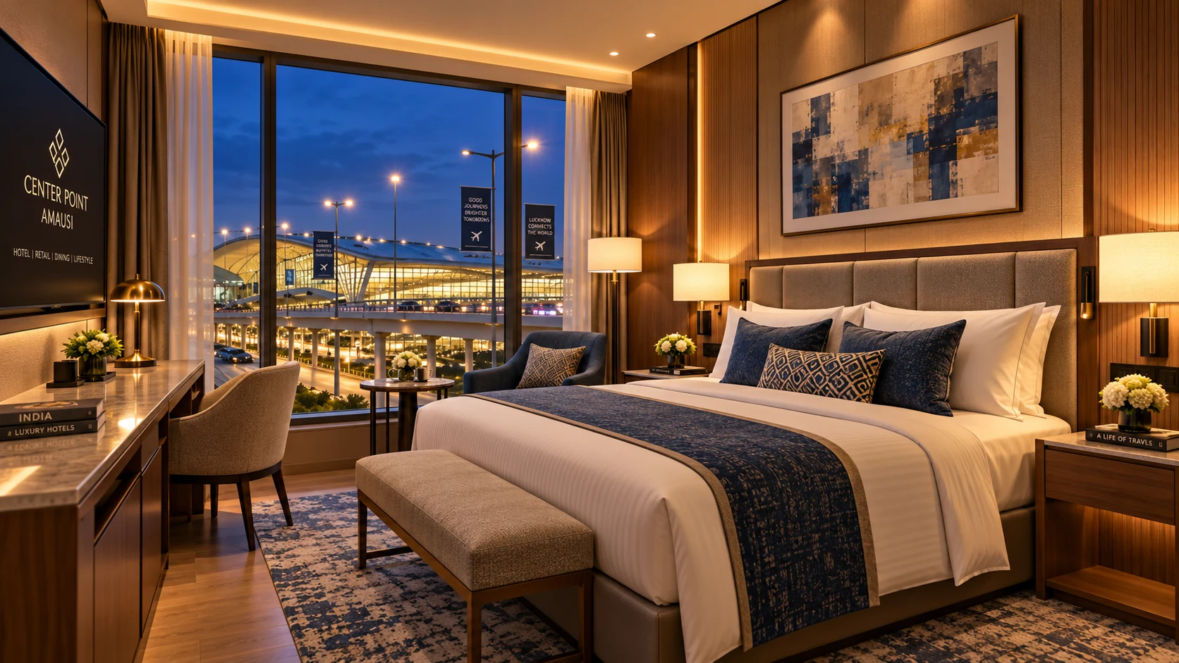 Hotel studio apartment near Lucknow Airport in Amausi Lucknow